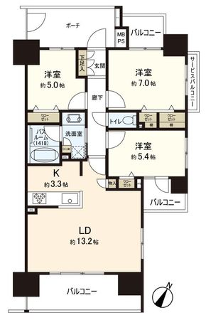 間取図(平面図)