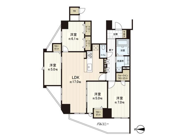 ファーストシーン新小岩南クオーレ 間取図(平面図) 間取図(平面図)