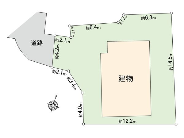 目黒区三田2丁目土地 区画図 目黒区三田2丁目土地 区画図