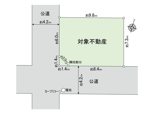 港区南麻布3丁目土地 区画図