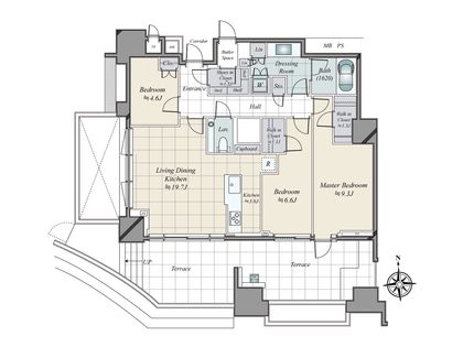 三田ガーデンヒルズ パークマンション 間取図(平面図)