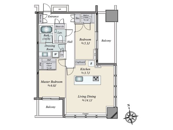 WORLD TOWER RESIDENCE 間取図(平面図)
