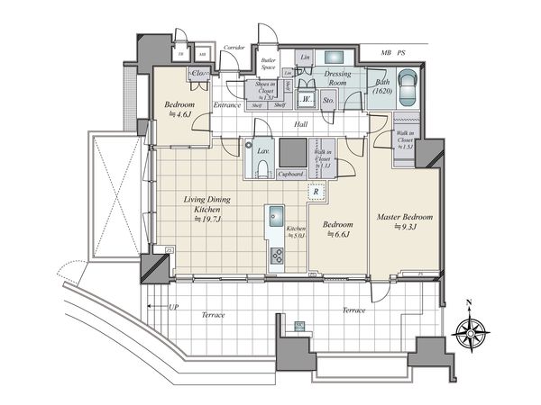 三田ガーデンヒルズ パークマンション 間取図(平面図)