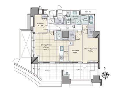 三田ガーデンヒルズ パークマンション 間取図(平面図)