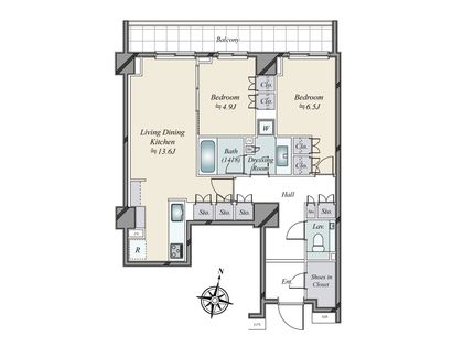 ザ・パークハウス元麻布 間取図(平面図)