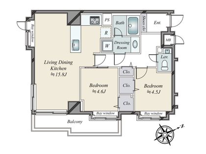 ウィン麻布十番ハラビル 間取図(平面図)