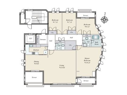 グラン・ミュゼ小日向 間取図(平面図)