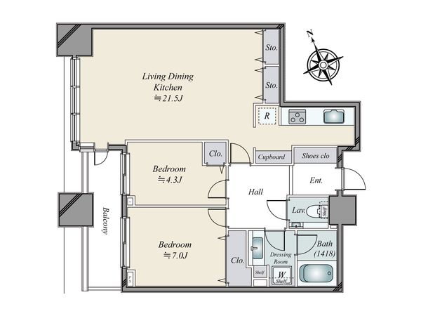 パークコート虎ノ門愛宕タワー 間取図(平面図) パークコート虎ノ門愛宕タワー 間取図(平面図)
