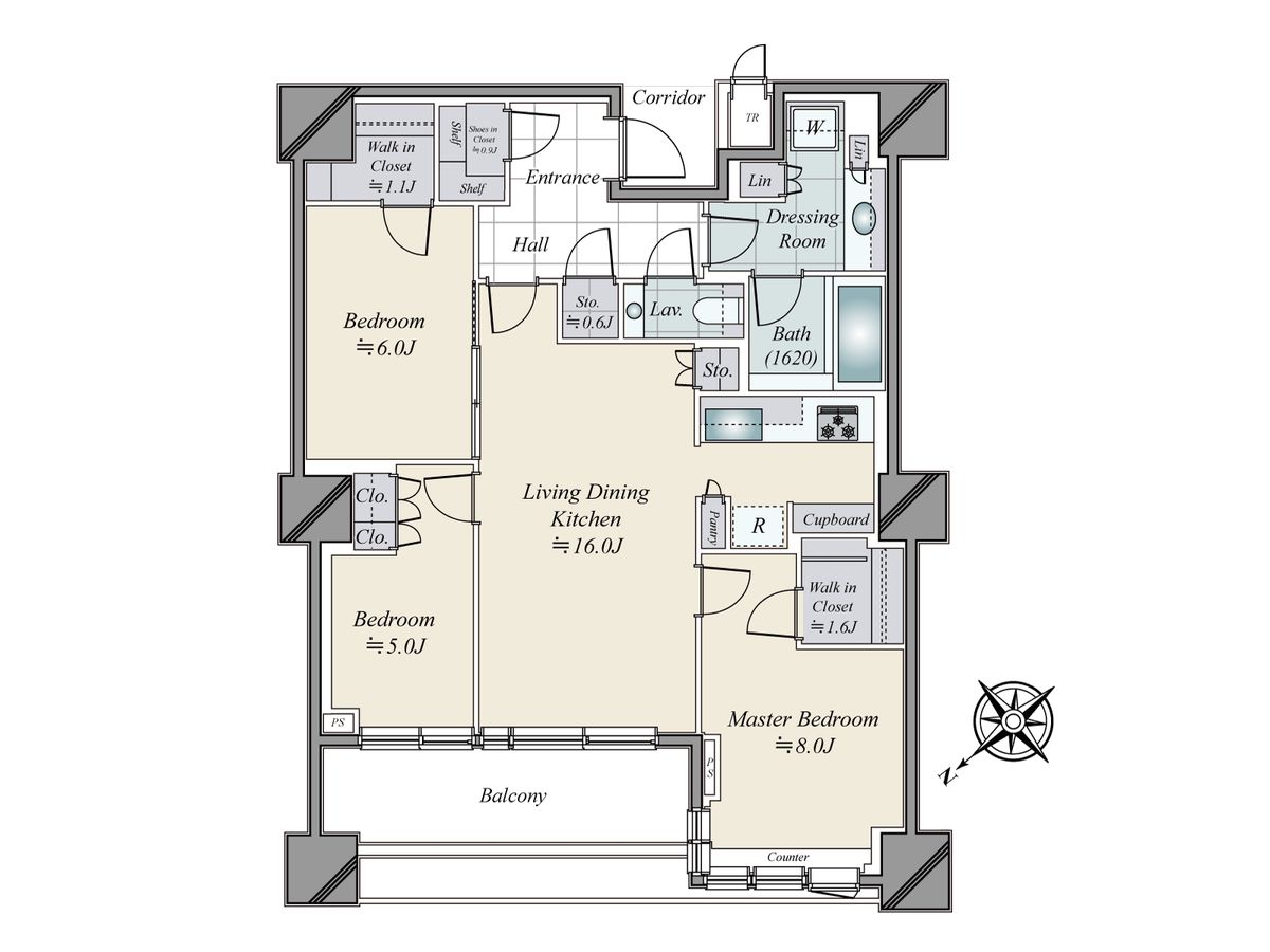 三田ガーデンヒルズ ウエストヒル 間取図(平面図) 間取図(平面図)