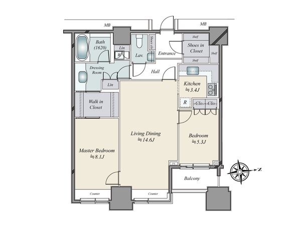高輪ザ・レジデンス 間取図(平面図) 間取図(平面図)