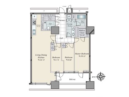 三田ガーデンヒルズ イーストヒル 間取図(平面図)