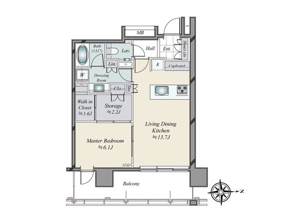 パークホームズ南麻布ザレジデンス 間取図(平面図)