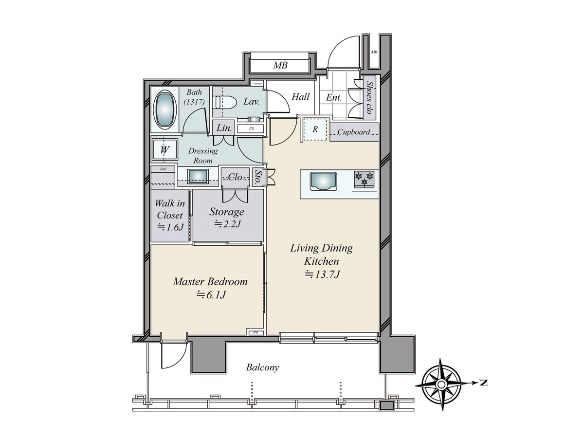 パークホームズ南麻布ザレジデンス 間取図(平面図) 間取図(平面図)