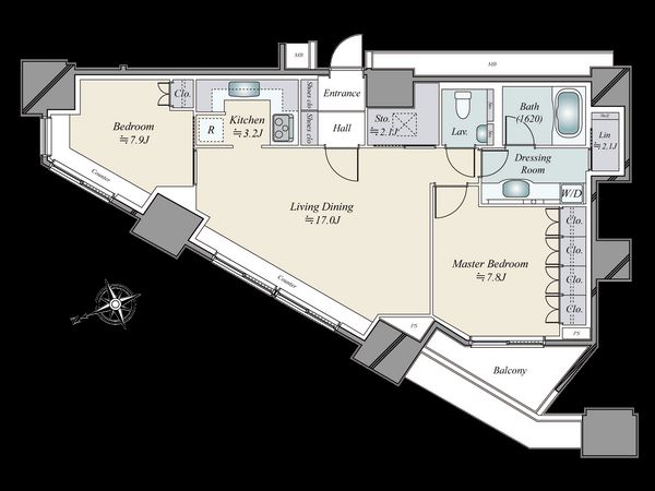高輪ザ・レジデンス タワー棟 間取図(平面図) 間取図(平面図)