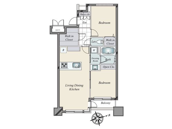 ライオンズマンション広尾南 間取図(平面図)