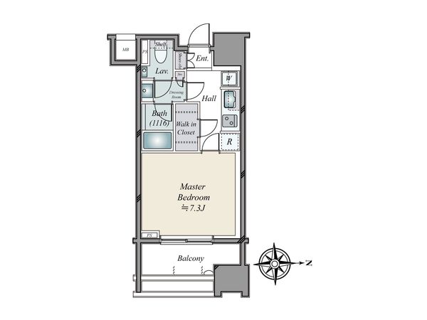 パークコート南麻布 間取図(平面図)