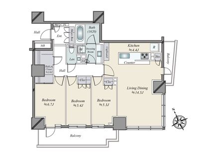 ザ・パークハウス三田ガーデン 間取図(平面図)