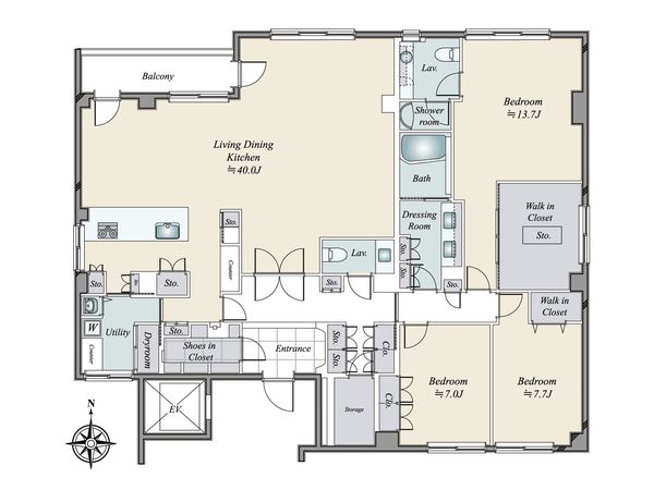 ホーマットチェリーレーン 間取図(平面図) 間取図(平面図)