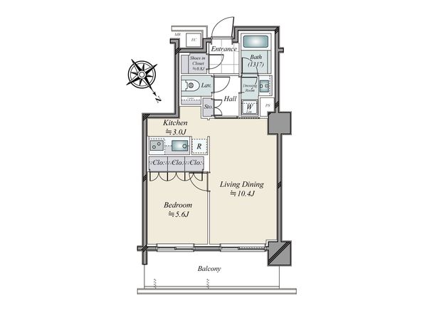 パークコート神宮前 間取図(平面図) 間取図(平面図)