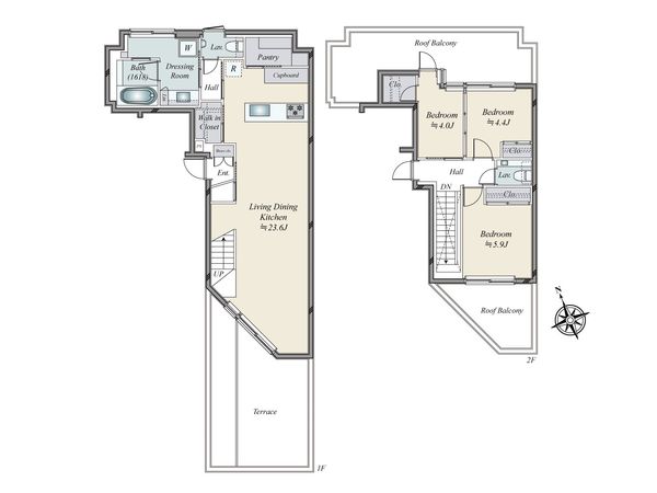 ロイヤルシーズン東麻布 間取図(平面図)