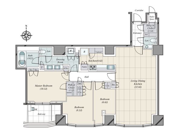 三田ガーデンヒルズ パークマンション 間取図(平面図) 三田ガーデンヒルズ パークマンション 間取図(平面図)