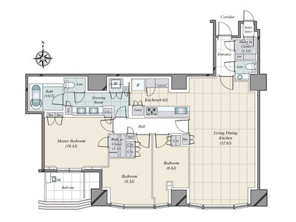三田ガーデンヒルズ パークマンション 間取図(平面図)