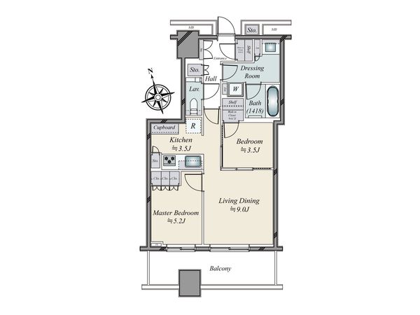 WORLD TOWER RESIDENCE 間取図(平面図) WORLD TOWER RESIDENCE 間取図(平面図)
