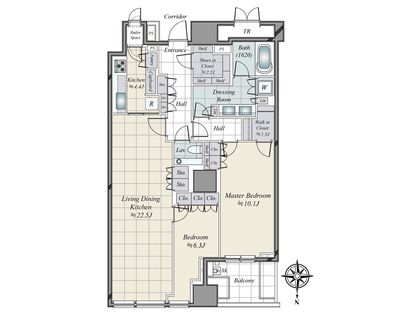 三田ガーデンヒルズ パークマンション 間取図(平面図)