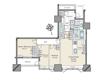 三田ガーデンヒルズ ノースヒル 間取図(平面図)