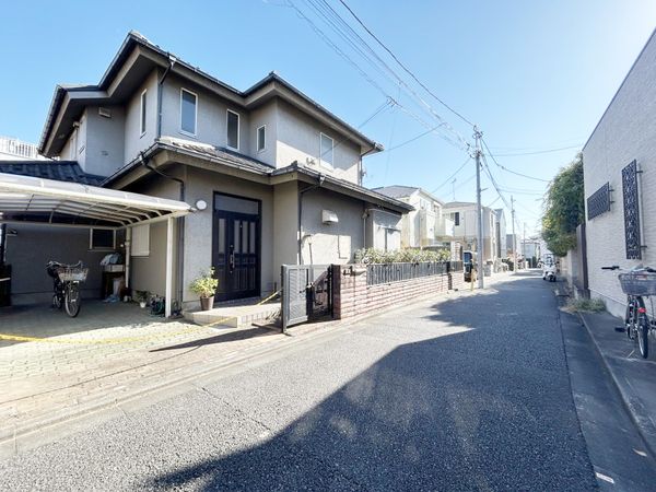 豊島区千早2丁目古家付き土地 前面道路含む外観