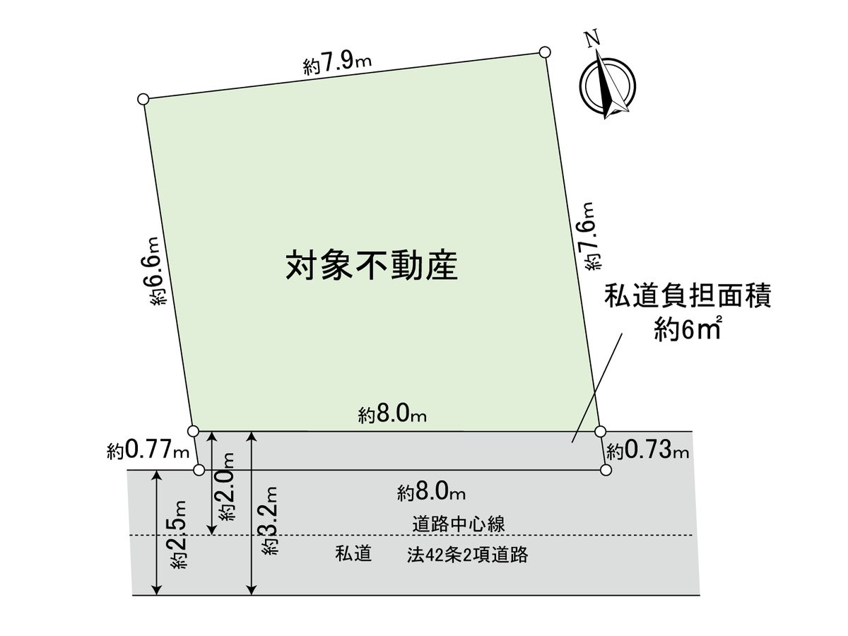 豊島区南池袋3丁目古家付き土地 区画図 区画図
