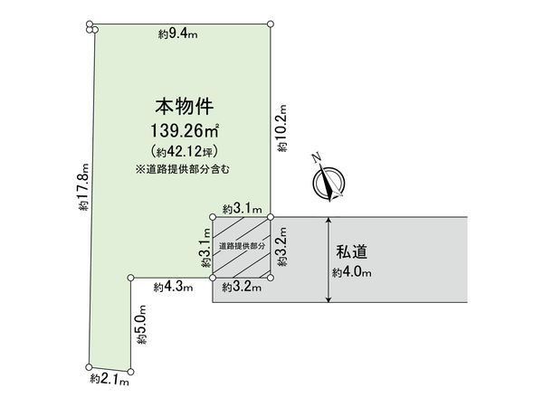 豊島区長崎4丁目土地 区画図