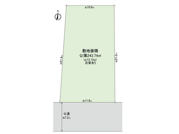練馬区北町3丁目 古家付き土地 区画図 練馬区北町3丁目 古家付き土地 区画図