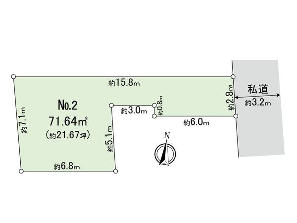 豊島区千早2丁目 土地 区画図