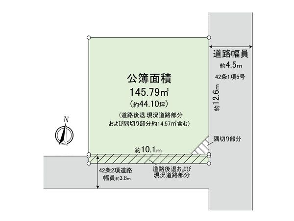 豊島区千早3丁目古家付土地 区画図