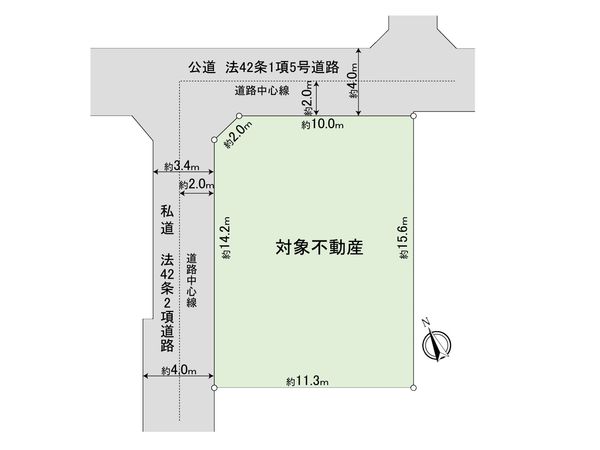 豊島区長崎2丁目土地 区画図