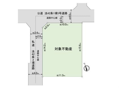 豊島区長崎2丁目土地 区画図