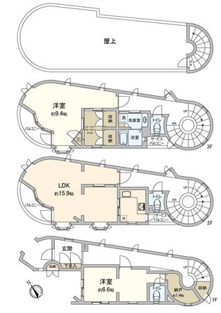 豊島区西池袋5丁目戸建 間取図(平面図) 豊島区西池袋5丁目戸建 間取図(平面図)