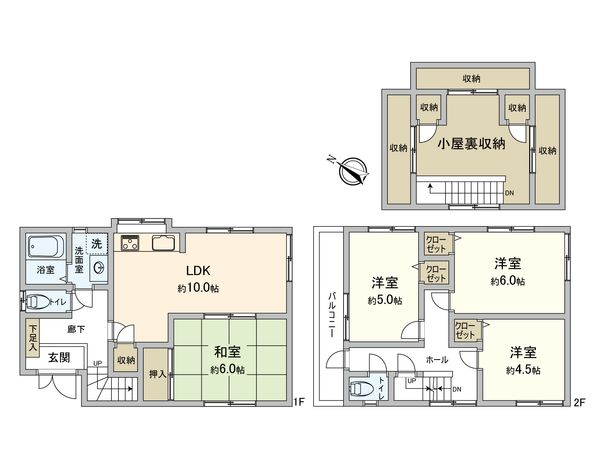豊島区目白4丁目 戸建 間取図(平面図) 間取図(平面図)
