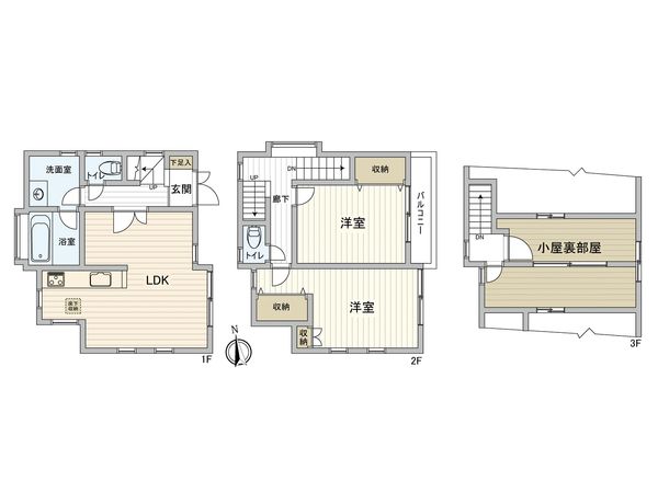 豊島区長崎2丁目戸建 間取図(平面図) 豊島区長崎2丁目戸建 間取図(平面図)