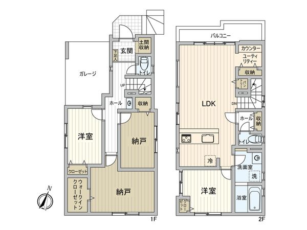 練馬区桜台1丁目戸建 間取図(平面図) 練馬区桜台1丁目戸建 間取図(平面図)