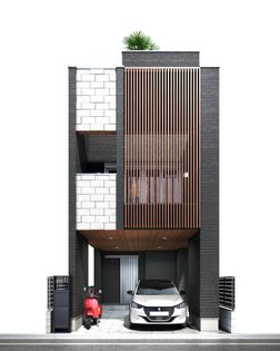 豊島区南長崎2丁目 新築戸建 外観パース図
