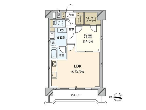 サブナード要町 間取図(平面図)