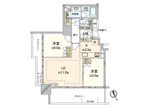 プラウドタワー東池袋 間取図(平面図) プラウドタワー東池袋 間取図(平面図)