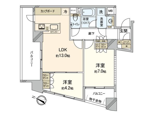 アトラス雑司が谷 間取図(平面図)