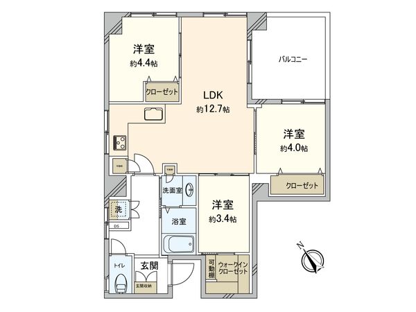 ロイヤルハイツ都 間取図(平面図) 間取図(平面図)