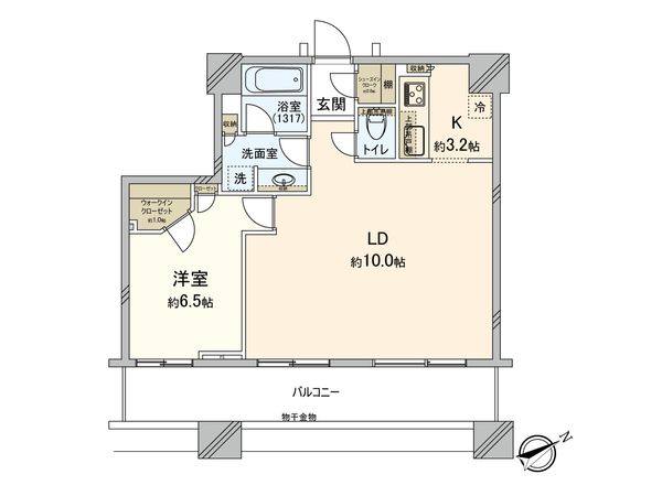 アウルタワー 間取図(平面図)