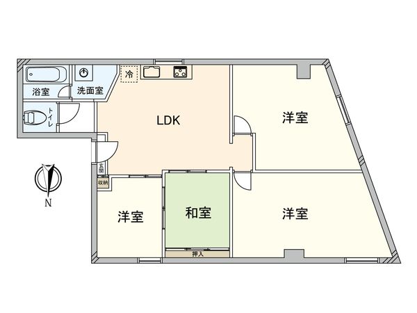 ベルメゾン池袋高知ビル 間取図(平面図)