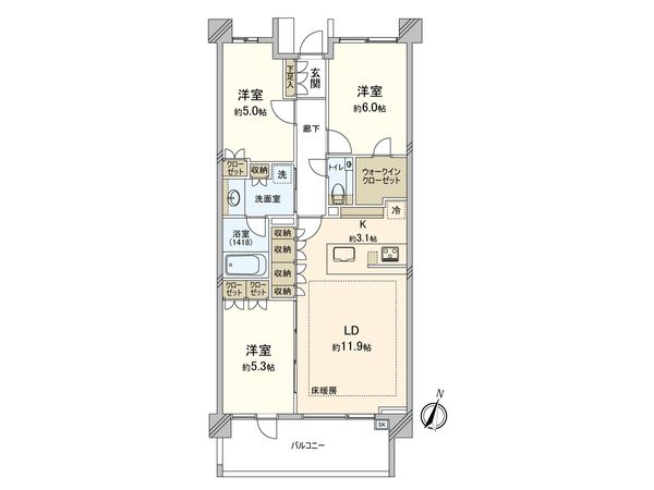 ブランズ文京護国寺 間取図(平面図) ブランズ文京護国寺 間取図(平面図)