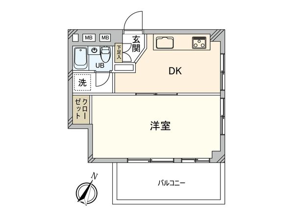 池袋グリーンコーポ 間取図(平面図) 間取図(平面図)